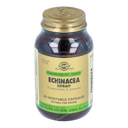 SOLGAR Echinacea 60 Cápsulas Vegetales con Extracto de Raíz Estandarizado