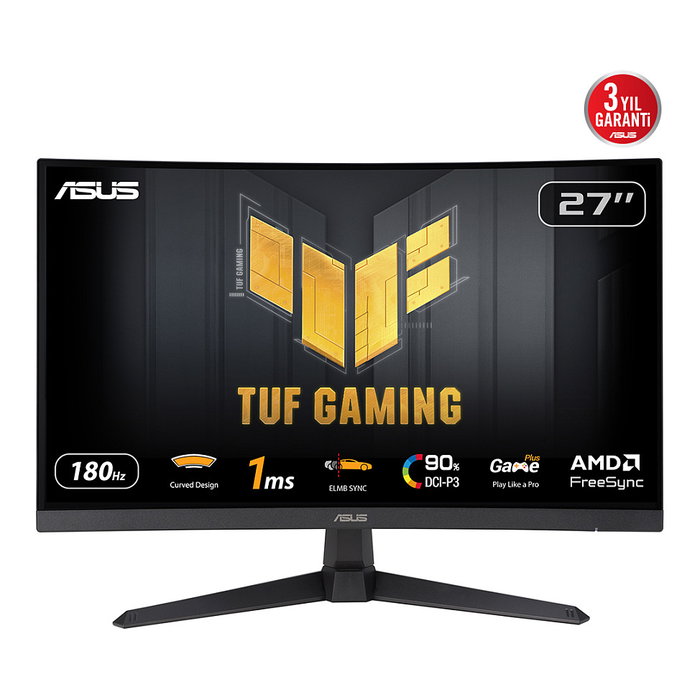 Asus TUF Gaming VG27VQ3B Monitor Curvo 27'' Full HD 180Hz Fast VA 1ms Negro