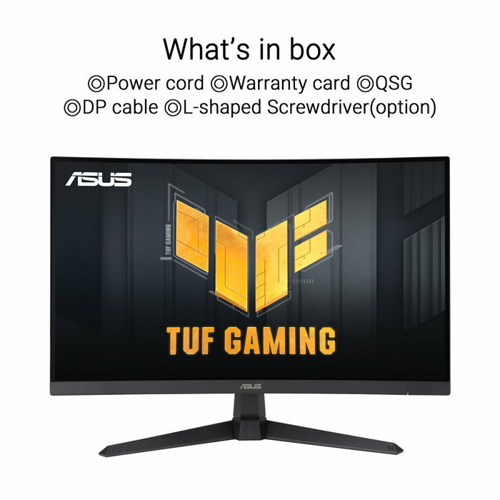 Asus TUF Gaming VG27VQ3B Monitor Curvo 27'' Full HD 180Hz Fast VA 1ms Negro