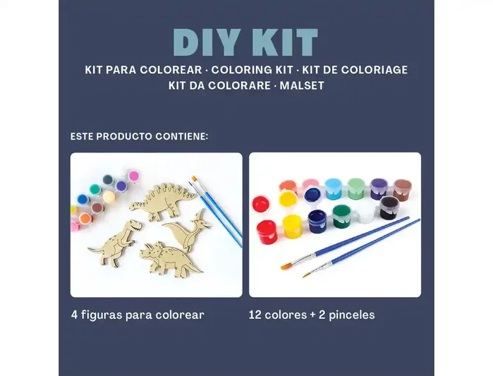 Wondee Kit para colorear vintiun dino
