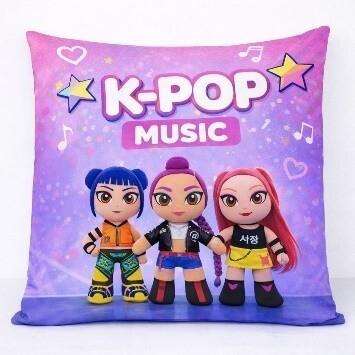 Peluches Moya Cojín cuadrado K-pop 40 cm Poliéster Peluches Moya Cojín cuadrado K-pop 40 cm Poliéster