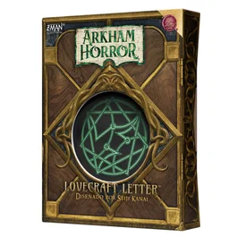Asmodee Arkham Horror: Lovecraft Letter - Juego de Mesa de Cartas y Deducción para 2-6 Jugadores, Temática Cthulhu, +14 Años