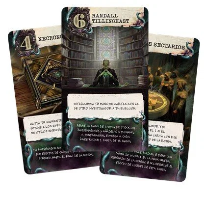 Asmodee Arkham Horror: Lovecraft Letter - Juego de Mesa de Cartas y Deducción para 2-6 Jugadores, Temática Cthulhu, +14 Años