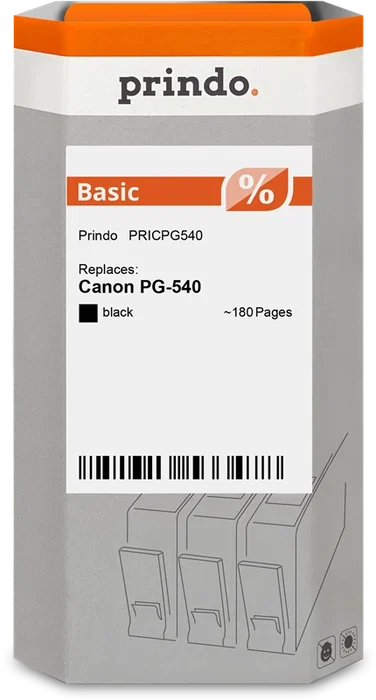 Prindo Basic Cartucho de tinta negro para Canon PG-540 Prindo Basic Cartucho de tinta negro para Canon PG-540