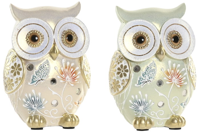 DKD Home Decor Figura de Búho en Resina Surtida DKD Home Decor Figura de Búho en Resina Surtida