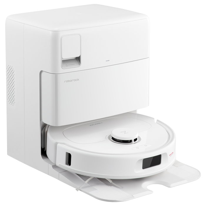 Roborock Qrevo Plus Robot Aspirador y Fregador con Estación de Limpieza, Blanco, Sin Bolsa, 7000 Pa, LDS, 180 min, Conexión de Agua