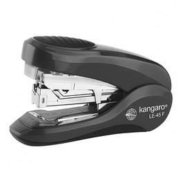 KANGARO Grapadora LE-45F Bajo Esfuerzo, Grapado Plano Flat Clinch, Capacidad 2-40 Hojas, 24/6, Color Gris Grafito