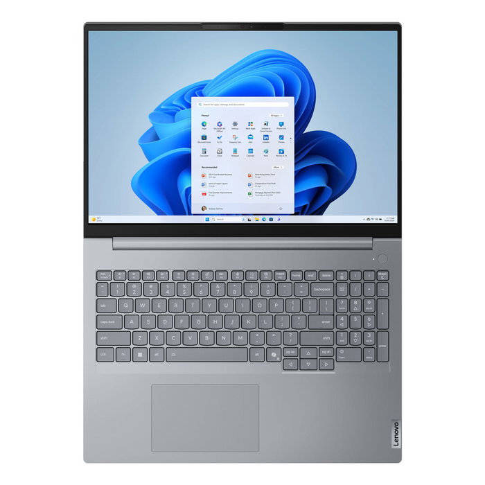 Lenovo ThinkBook 16 Gen 8 Portátil 16" WUXGA, Intel Core Ultra 7 255H (hasta 5.1 GHz), 32 GB RAM DDR5, 512 GB SSD, Intel Arc 140T, Windows 11 Pro Español, Gris (Arctic Grey)