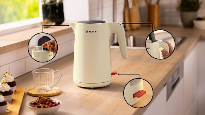 Bosch TWK2M167 Hervidor eléctrico beige
