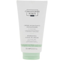 Christophe Robin Crema Leave-In Hidratante con Aloe Vera 150 ml - Control Frizz, Repara Puntas, Protección Térmica 230°C