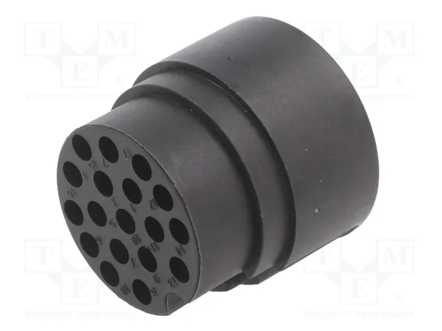 HARTING Conector redondo macho UIC558 de 18 pines HARTING Conector redondo macho UIC558 de 18 pines
