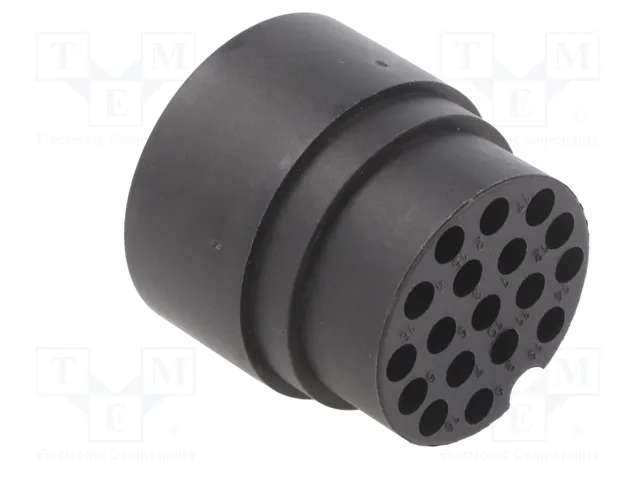 HARTING Conector redondo macho UIC558 de 18 pines HARTING Conector redondo macho UIC558 de 18 pines