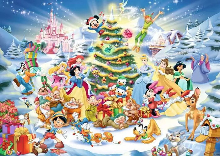 Ravensburger Disney Puzzle La Navidad de Disney (1000 piezas) inevitable