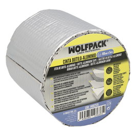 WOLFPACK LINEA PROFESIONAL Cinta Butilo-aluminio 100 mm, 5 metros
