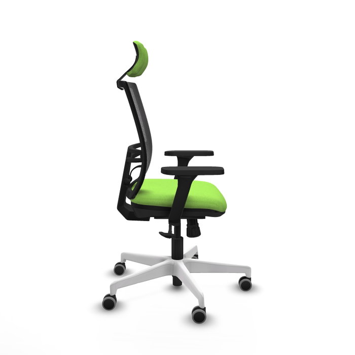 PIQUERAS Y CRESPO Silla de oficina Yunquera con mecanismo Sincro, color Pistacho y Negro PIQUERAS Y CRESPO Silla de oficina Yunquera con mecanismo Sincro, color Pistacho y Negro