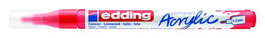 Marcador Acrylic Edding 5300 Conico (1-2 Mm) Rojo Trafico (Set de 10)
