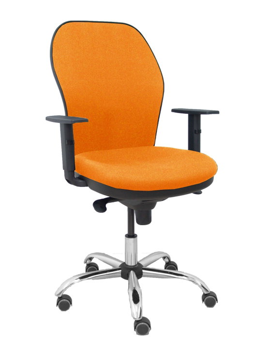 PIQUERAS Y CRESPO Silla de oficina Jorquera, Mecanismo Sincro, Tela Naranja PIQUERAS Y CRESPO Silla de oficina Jorquera, Mecanismo Sincro, Tela Naranja
