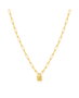 Ania Haie Collar N032-01G Under Lock & Key Dorado de Plata de Ley, 40cm