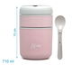 KioKids Termo Infantil 710 mL Acero Inoxidable Rosa Papillas y Sólidos +0 Meses