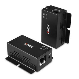 Lindy Extensor USB 2.0 Cat.6 de 50m, 2 Puertos, Negro