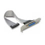 Delock 84300 Adaptador de puerto paralelo con bracket trasero y cable de 0,22 m
