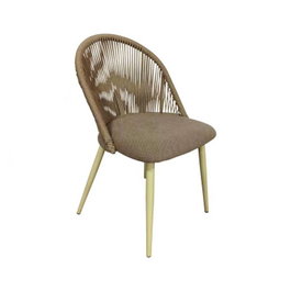 DKD Home Decor Silla de Metal y Ratán
