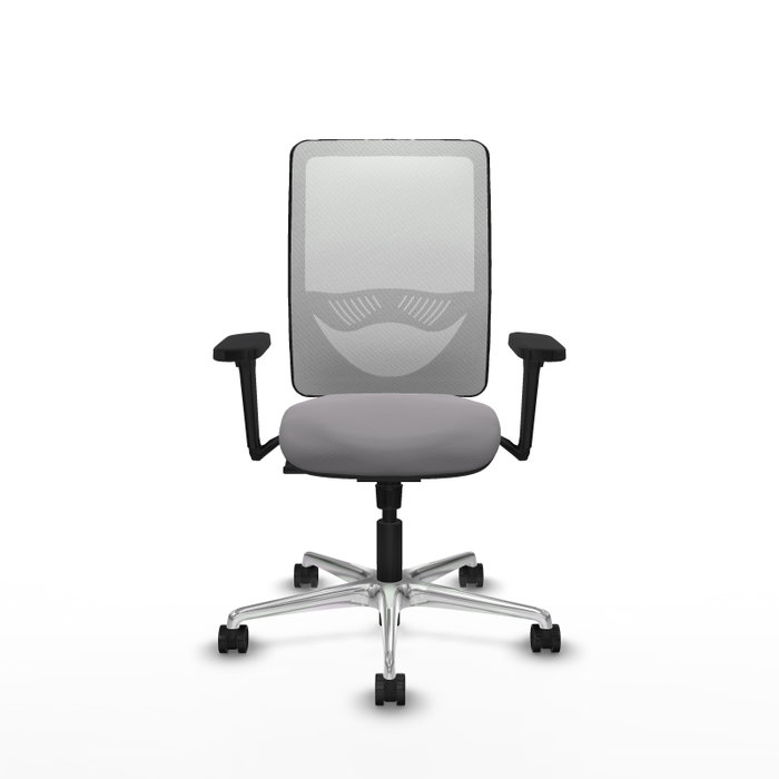 PIQUERAS Y CRESPO Silla de oficina Zulema con mecanismo Sincro, Gris y Blanco PIQUERAS Y CRESPO Silla de oficina Zulema con mecanismo Sincro, Gris y Blanco