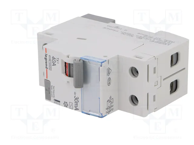 LEGRAND Interruptor diferencial P300 TX 2 polos 40A 30mA LEGRAND Interruptor diferencial P300 TX 2 polos 40A 30mA