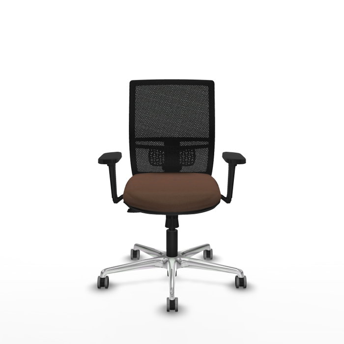 PIQUERAS Y CRESPO Silla de oficina Yunquera con mecanismo Sincro/Traslack Marrón oscuro y Negro PIQUERAS Y CRESPO Silla de oficina Yunquera con mecanismo Sincro/Traslack Marrón oscuro y Negro