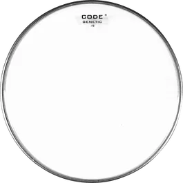 CODE Parche Bordonero 14" (5 Mil) Genetic para Batería Rock Metal Sonido Potente