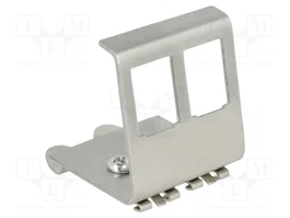 DeLOCK 86255 Soporte de montaje Keystone para 2 puertos en riel DIN