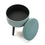Versa Pouf-Baúl Terciopelo Aguamarina 35x40 cm