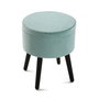 Versa Pouf-Baúl Terciopelo Aguamarina 35x40 cm