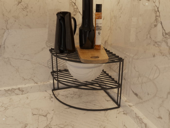 Hermia SM041-B Organizador de Cocina Metálico Duradero para Ollas y Sartenes