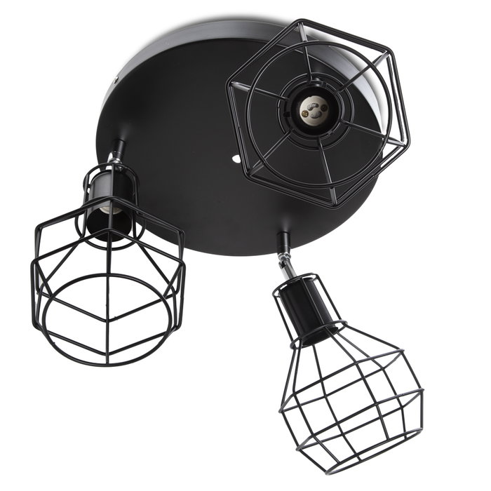 Gabbia Uno Lámpara de Techo Orientable GU10 Ø300mm