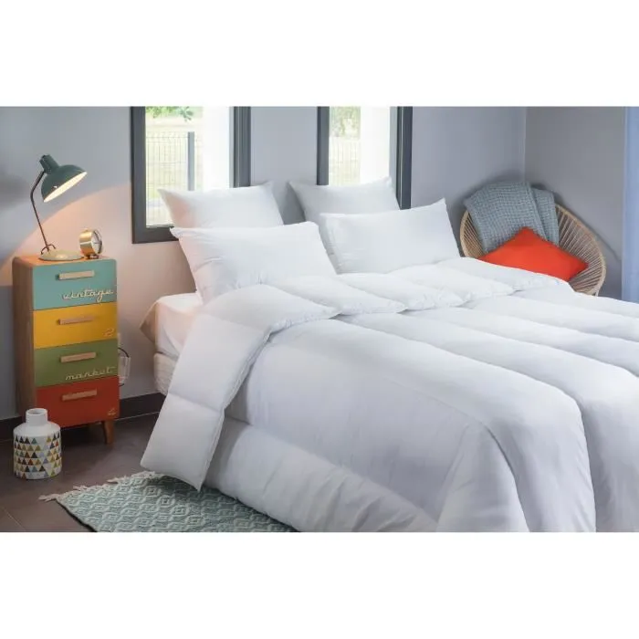 Blanreve Edredón Nórdico Percale Algodón Muy Cálido Anti-ácaros 420g/m² 200x200cm Relleno Poliéster OEKO-TEX Confección Francesa