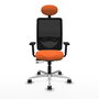 PIQUERAS Y CRESPO Silla de oficina Zulema Naranja y Negro