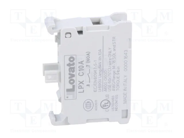 LOVATO ELECTRIC Bloques de contactos Platinum 22mm NA de avance