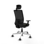 PIQUERAS Y CRESPO Silla de oficina Yunquera con mecanismo Sincro/Traslack Negro