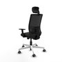 PIQUERAS Y CRESPO Silla de oficina Yunquera con mecanismo Sincro/Traslack Negro