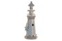 DKD Home Decor Figura LED MDF Faro Azul y Blanco