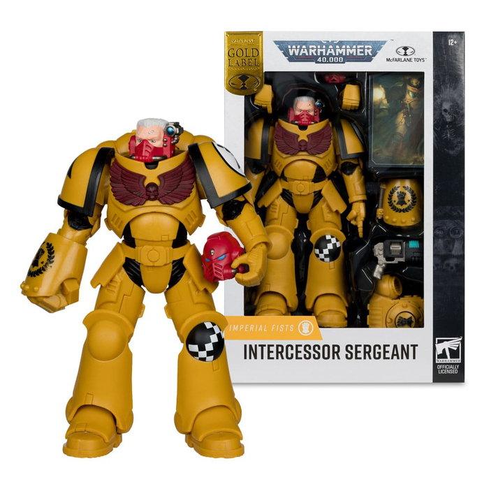 Warhammer 40,000 Figura Intercessor Sergeant (Imperial Fist) (Gold Label) 18 cm Warhammer 40,000 Figura Intercessor Sergeant (Imperial Fist) (Gold Label) 18 cm