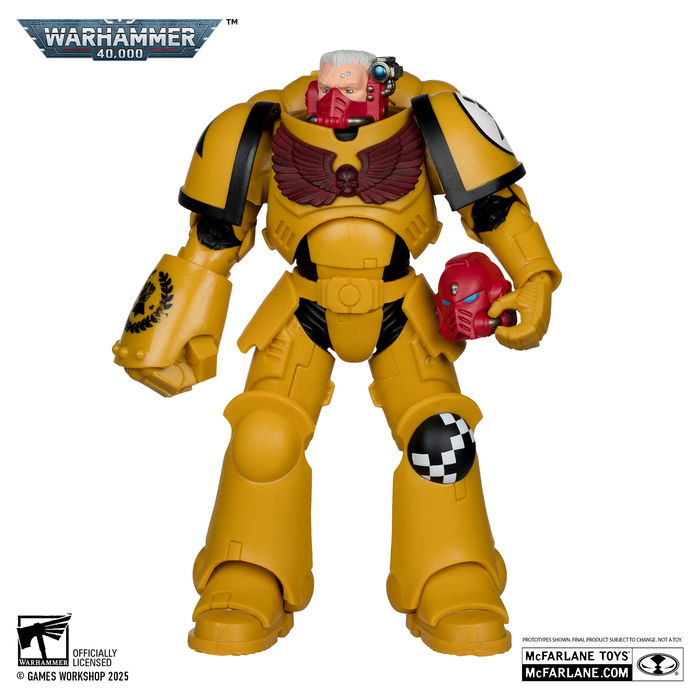 McFarlane Figura de Acción Coleccionable Warhammer 40K Intercessor Sergeant 7 Pulgadas, Videojuego, 2025, Color Amarillo