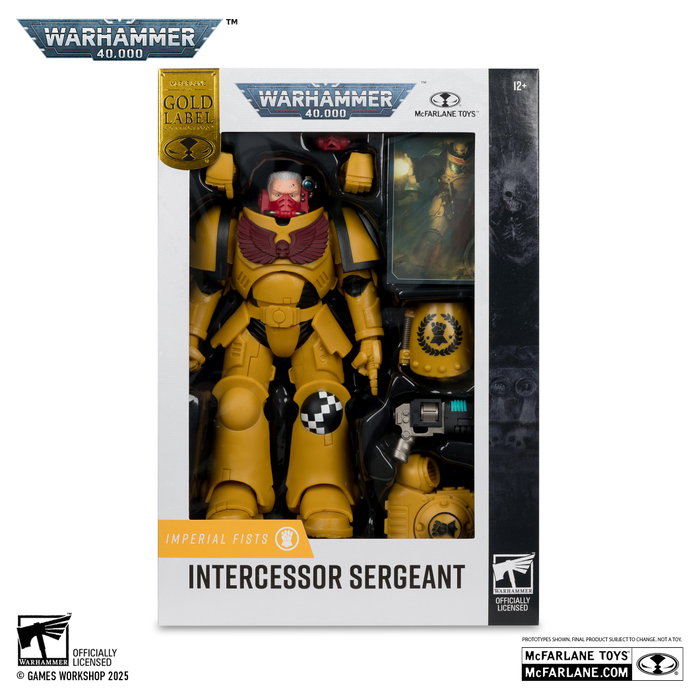 McFarlane Toys Warhammer 40,000 Figura Intercessor Sergeant (Imperial Fist) (Gold Label) 18 cm McFarlane Toys Warhammer 40,000 Figura Intercessor Sergeant (Imperial Fist) (Gold Label) 18 cm