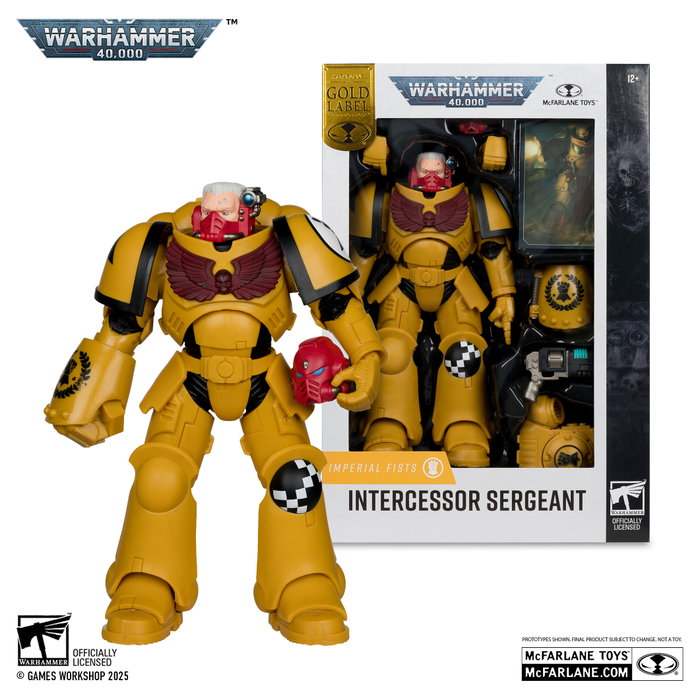McFarlane Toys Warhammer 40,000 Figura Intercessor Sergeant (Imperial Fist) (Gold Label) 18 cm McFarlane Toys Warhammer 40,000 Figura Intercessor Sergeant (Imperial Fist) (Gold Label) 18 cm
