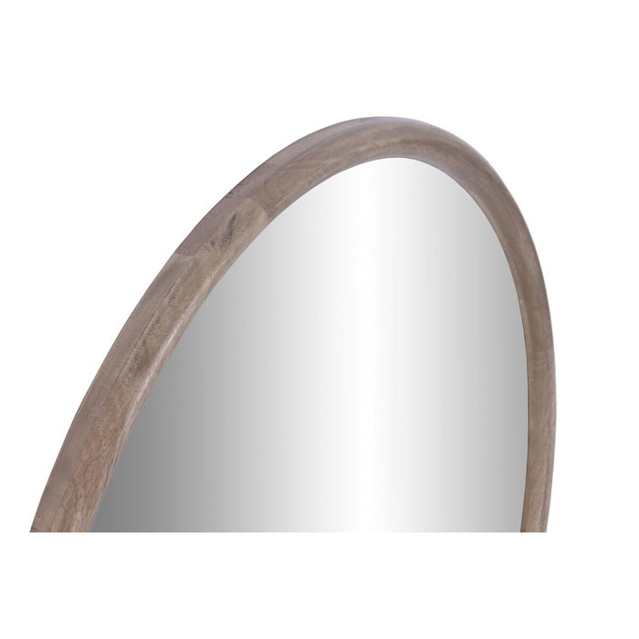 DKD Home Decor Espejo de Madera Marrón 80x80 cm