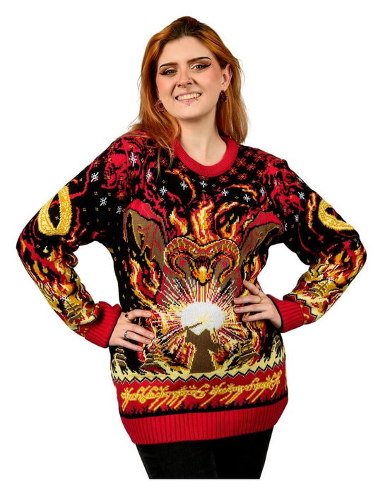 AAA Merchandise Sudadera navideña El Señor de los Anillos Balrog Talla XXL AAA Merchandise Sudadera navideña El Señor de los Anillos Balrog Talla XXL