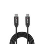 LINDY Cable USB 3.2 Gen 2x2 USB C a USB C, 0,5 m, 20 Gbit/s, 100 W PD, Negro