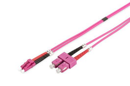 Lanview Cable de Fibra Óptica Multimodo SC-LC Dúplex 2m OM4 LSZH para Redes de Alta Velocidad