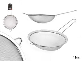 Kinvara Colador Acero con Soporte Diámetro 18 cm Largo 34 cm (Set de 12)